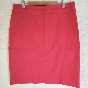 Bright Hot Pink Knee Length Skirt from White House-Black Market
